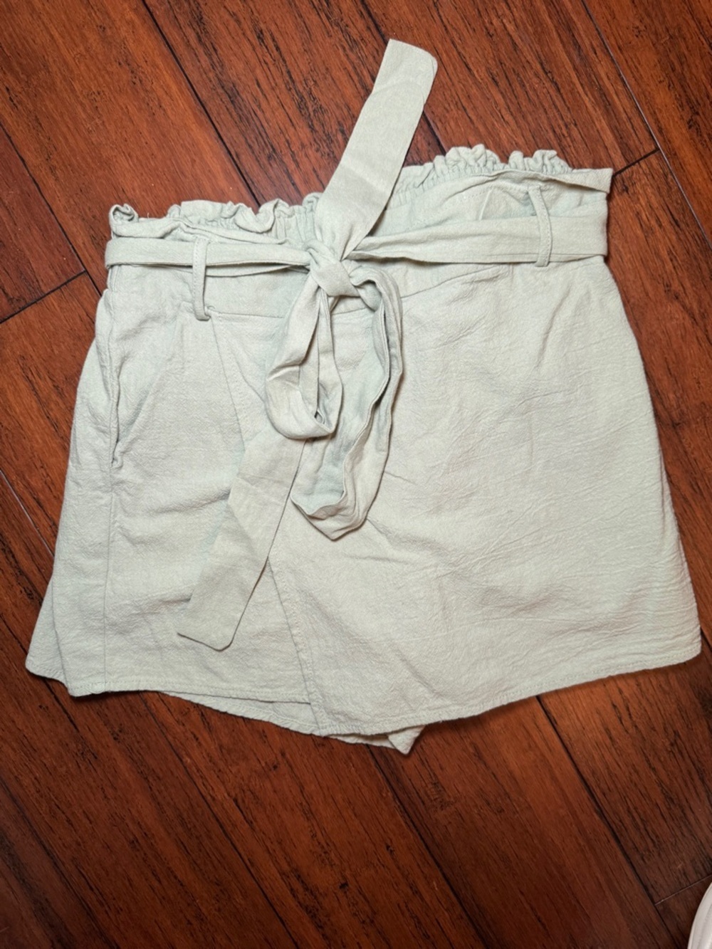 Tie-Waist Paperbag Skort